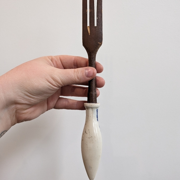 Blue Willow salad servers - Picture 5 of 9